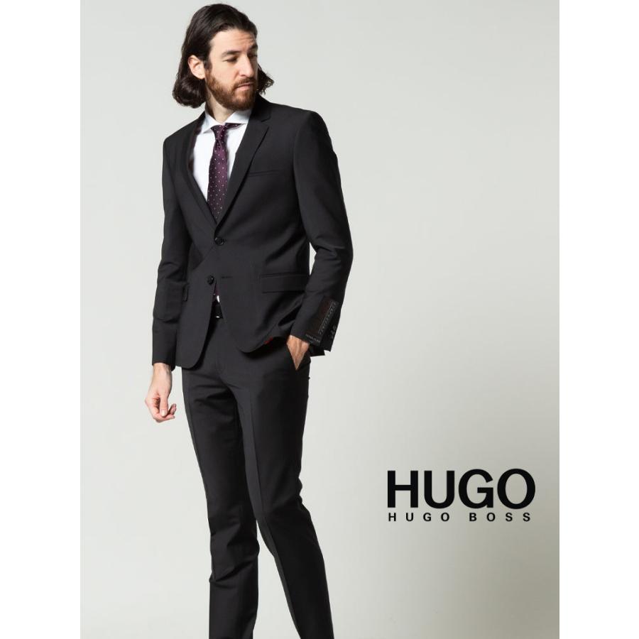 ヒューゴボス スーツ メンズ HUGO BOSS 無地 シングル ノータック