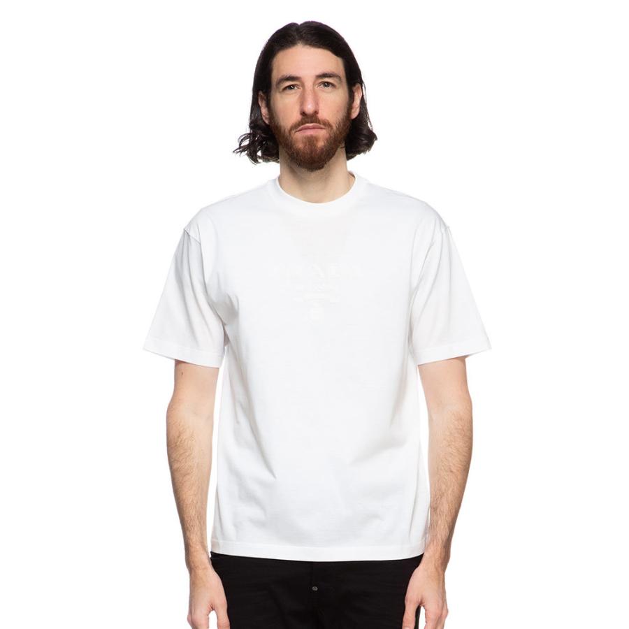 PRADA プラダ メンズ Tシャツ サガラロゴ クルーネック 半袖 PRADA プラダ メンズ Tシャツ サガラロゴ クルーネック 半袖