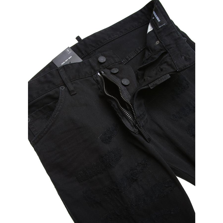 ディースクエアード メンズ デニム DSQUARED2 バックプリント ダメージ