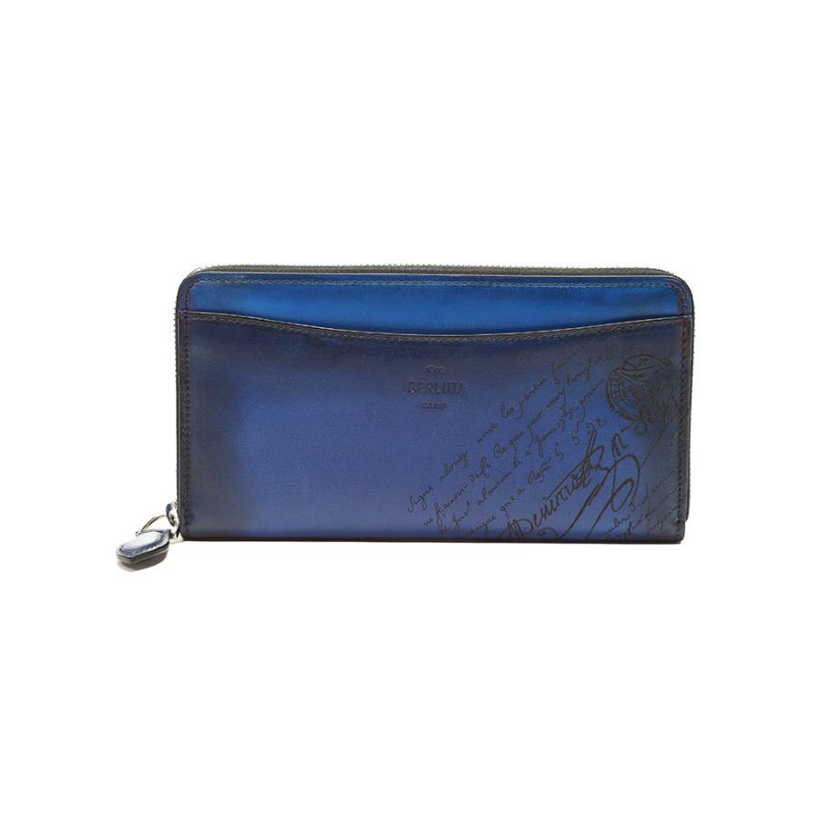【美品】ベルルッティ　イタウバ　ラウンドファスナー　長財布　レザー　小銭　カード Berluti ベルルッティ 財布 メンズ ウォレット 長財布 イタウバ