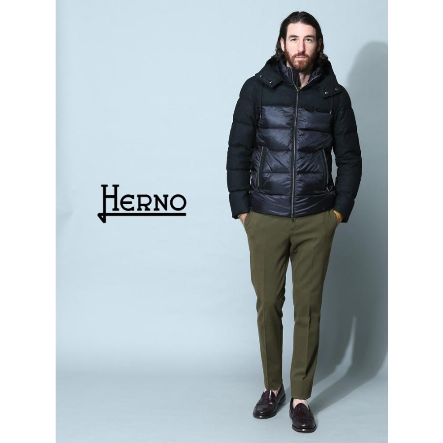 HERNO ヘルノ ダウン メンズ ダウンジャケット クロ 黒 ブランド HERNO ヘルノ ダウン メンズ ダウンジャケット クロ 黒 ブランド