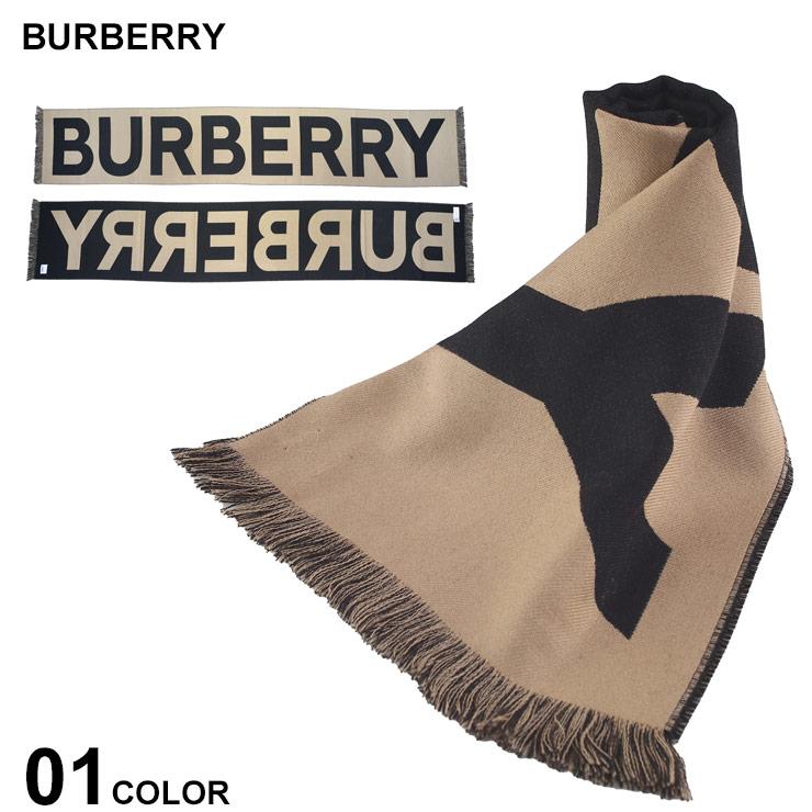 BURBERRY マフラー ロゴ ウール ジャカードスカーフ