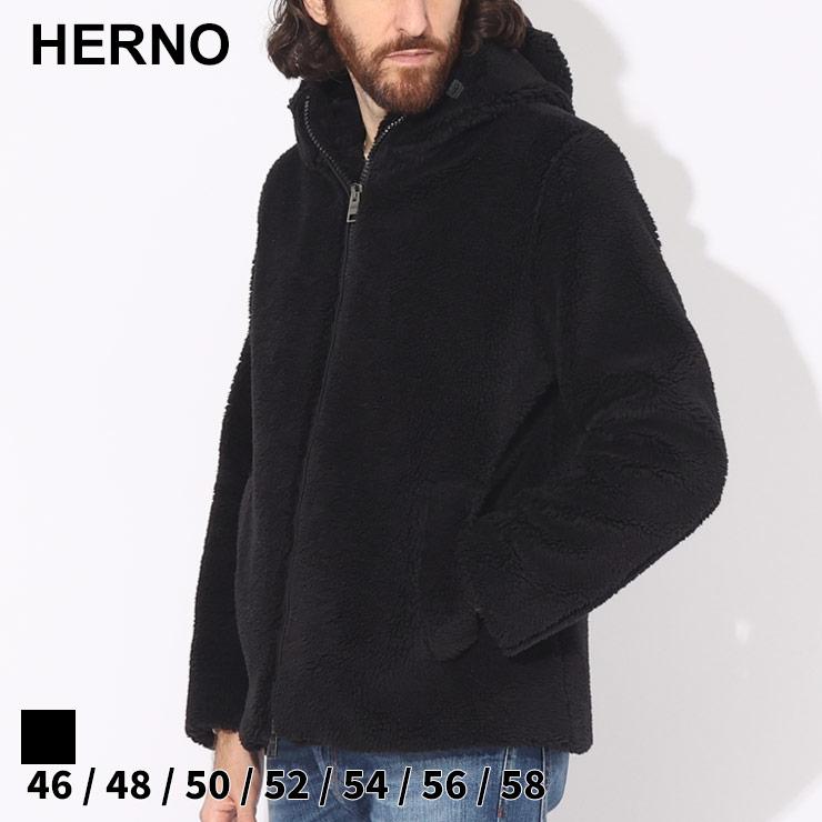 HERNO（ヘルノ） パーカー メンズ フリース ボンバージャケット ボア