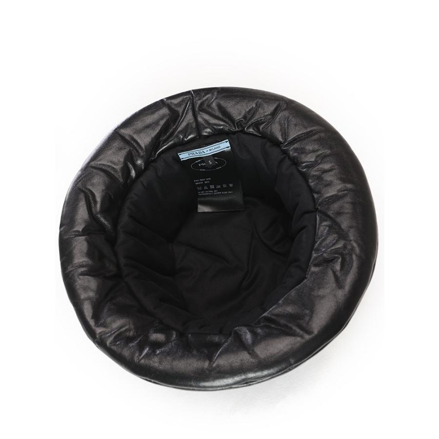 PRADA（プラダ） バケットハット レディース ラム革 中綿