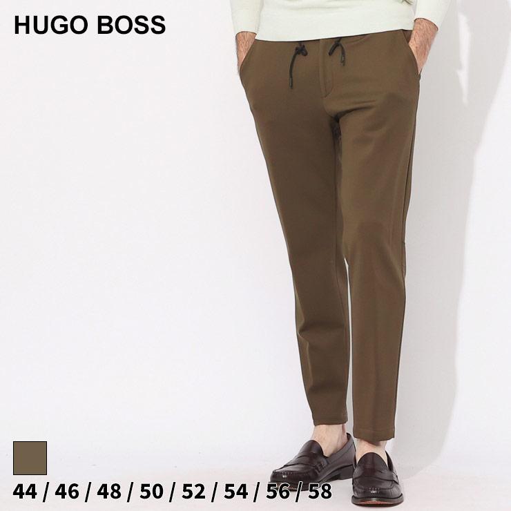 HUGO BOSS ストレッチ イージーパンツ テーパード EU50 US34R BOSS - テーパードフィットパンツ はっ水ストレッチファブリック