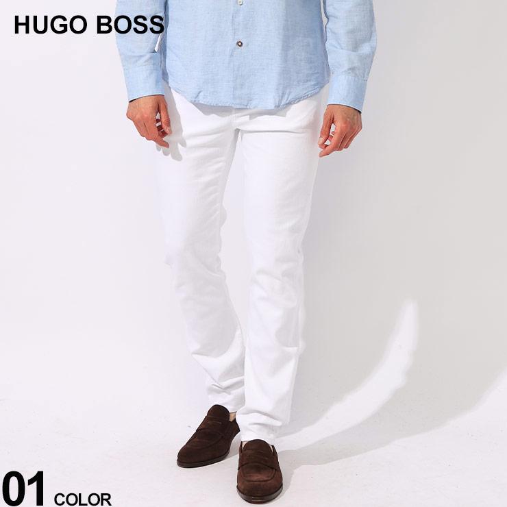 HUGO BOSS (ヒューゴボス) カシミヤタッチ 無地 ジップフライ ホワイト 