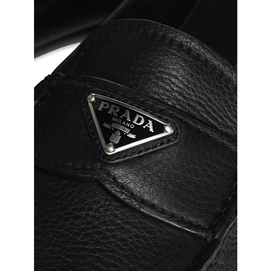 PRADA プラダ レザー トライアングルロゴ ドライビングシューズ PRADA プラダ レザー トライアングルロゴ ドライビングシューズ