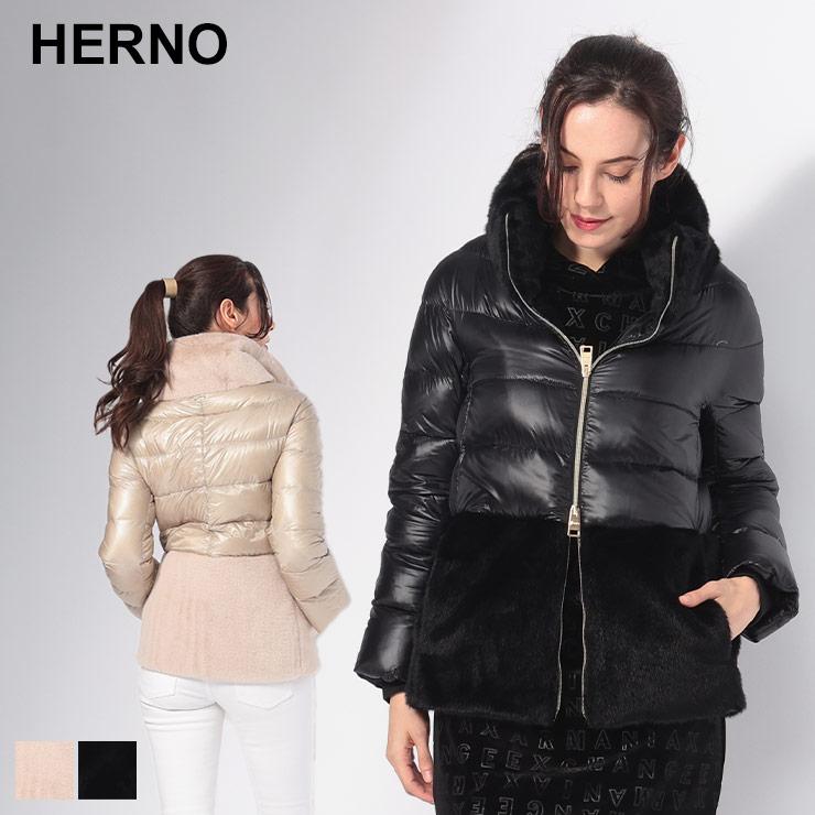 HERNO（ヘルノ） フェイクファー フルジップ ダウンジャケット HRLPI001933D : ゼンオンライン - 通販 - Yahoo ...