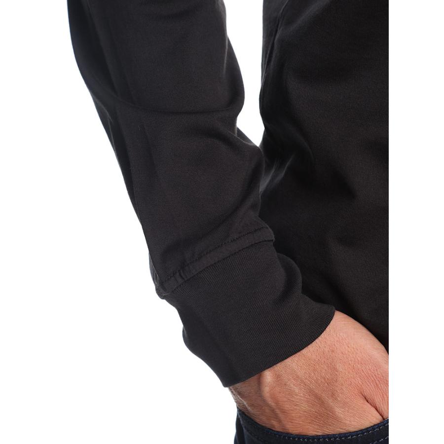 STONE ISLAND（ストーン アイランド） 胸ロゴ クルーネック 長袖 T