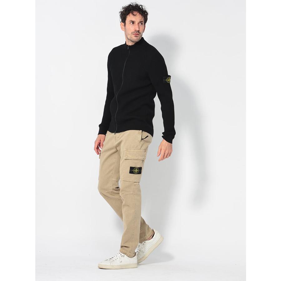 STONE ISLAND ストーンアイランド ウール リブ編み フルジップ STONE ISLAND ストーンアイランド ウール リブ編み フルジップ