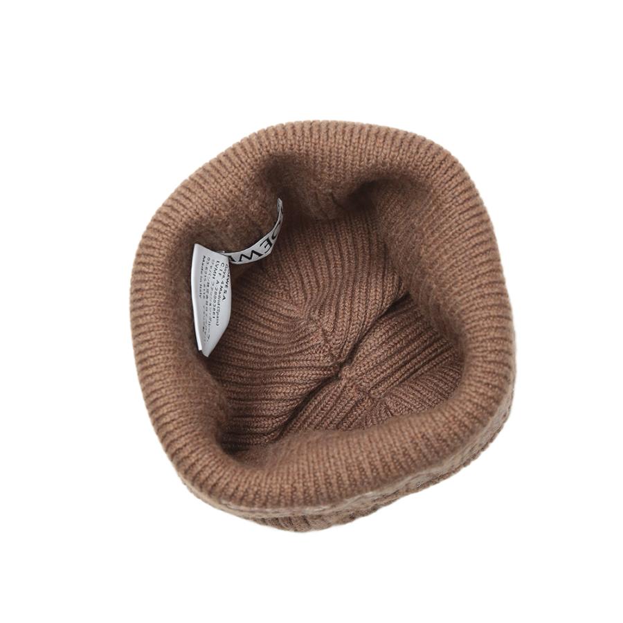 LOEWE ロエベ ロゴ ウール リブ ニットキャップ LELF540257X23