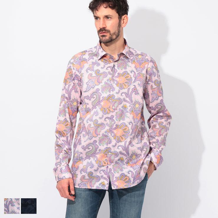 ETRO エトロ 綿100% ペイズリー柄 長袖 シャツ メンズ ETRO エトロ 綿100% ペイズリー柄 長袖 シャツ メンズ