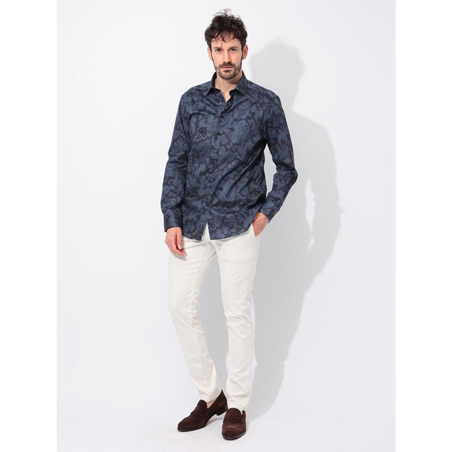 ETRO エトロ 綿100% ペイズリー柄 長袖 シャツ メンズ ETRO エトロ 綿100% ペイズリー柄 長袖 シャツ メンズ