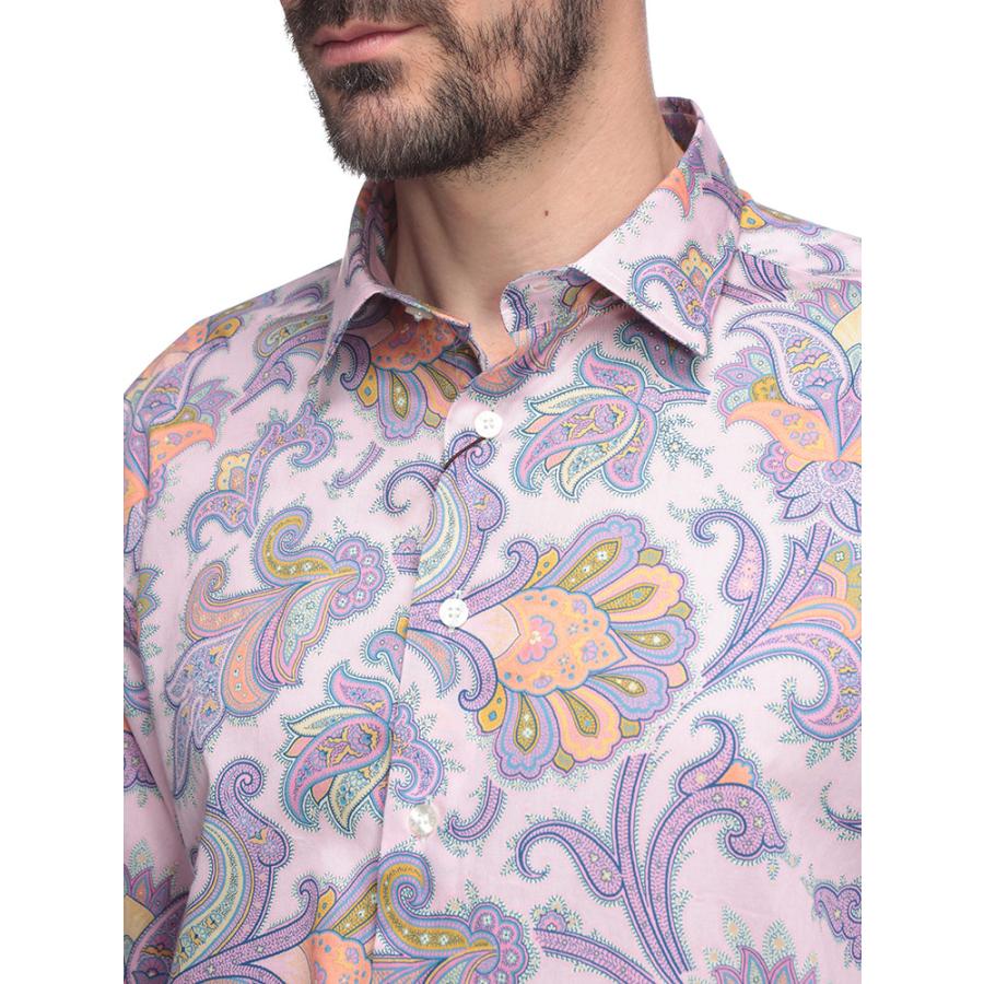 ETRO エトロ 綿100% ペイズリー柄 長袖 シャツ メンズ ETRO エトロ 綿100% ペイズリー柄 長袖 シャツ メンズ