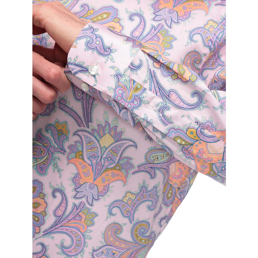 ETRO エトロ 綿100% ペイズリー柄 長袖 シャツ メンズ ETRO エトロ 綿100% ペイズリー柄 長袖 シャツ メンズ