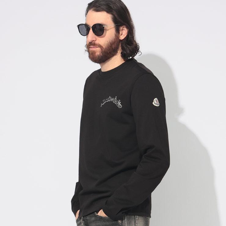 MONCLER（モンクレール） 長袖 Tシャツ メンズ カレッジロゴ クルー