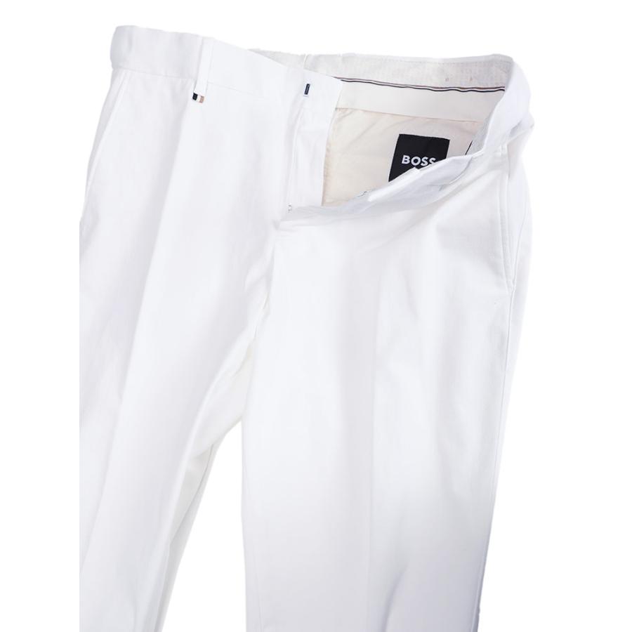 新品 タグ付き ヒューゴボス パンツ チノパン ストレッチ 白 50 XL HUGO BOSS（ヒューゴ・ボス） パンツ メンズ ストレッチコットン