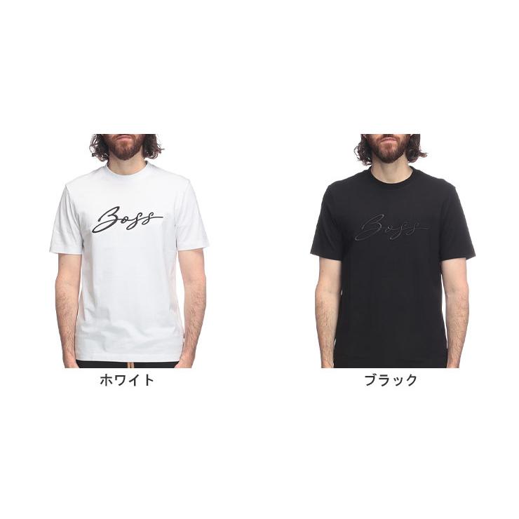 HUGO BOSS（ヒューゴ・ボス） 半袖 Tシャツ メンズ スクリプトロゴ刺繍