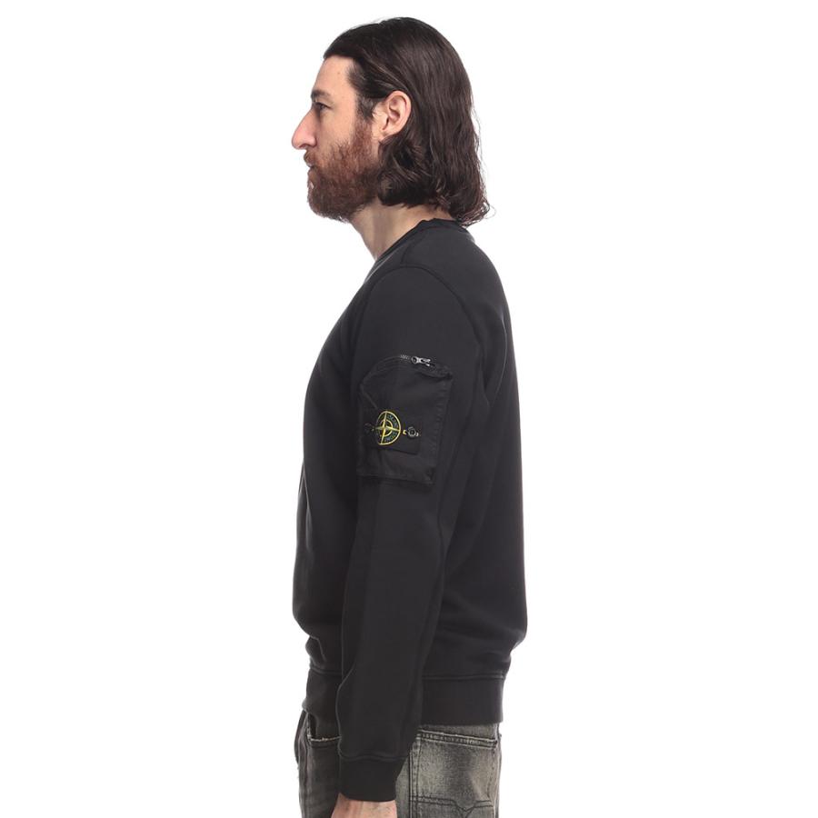 ストーンアイランド トレーナー メンズ STONE ISLAND ジップポケット クルーネック SI6100003S0123の画像
