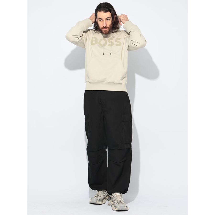 HUGO BOSS 新品未使用　メンズ　パーカー　XL HUGO BOSS（ヒューゴ・ボス） パーカー メンズ ラージロゴ リラックス