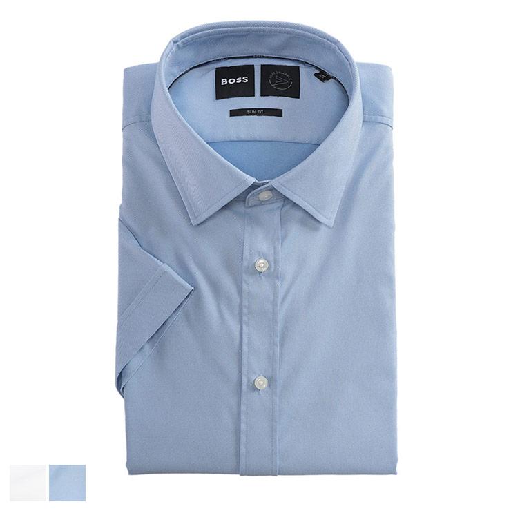 HUGO BOSS（ヒューゴ・ボス） 半袖 ドレスシャツ メンズ ストレッチ