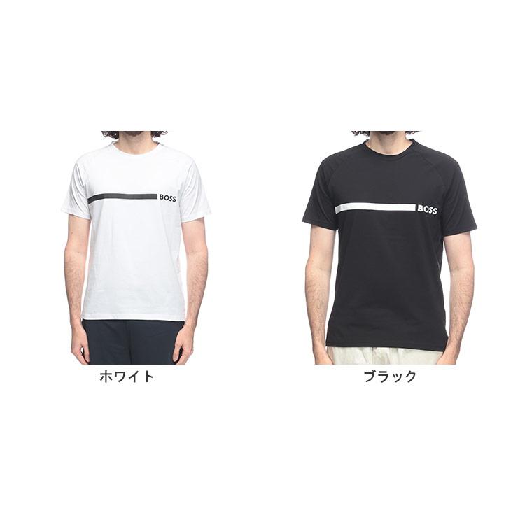 HUGO BOSS（ヒューゴ・ボス） 半袖 Tシャツ メンズ ライン ロゴ クルー