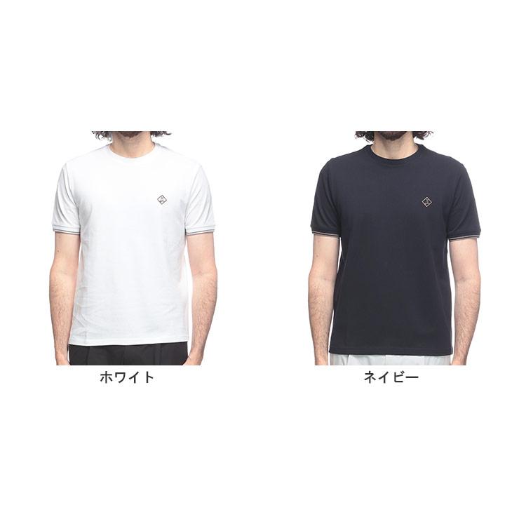 HERNO（ヘルノ） 半袖 Tシャツ メンズ 鹿の子 ワンポイント