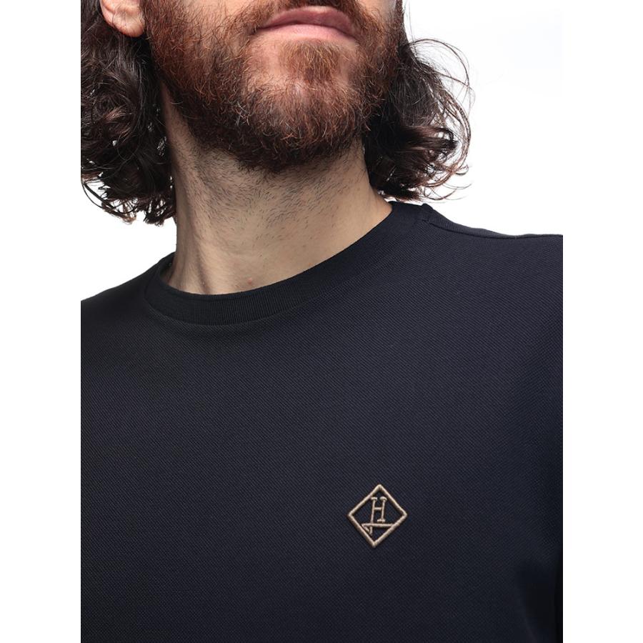 HERNO（ヘルノ） 半袖 Tシャツ メンズ 鹿の子 ワンポイント