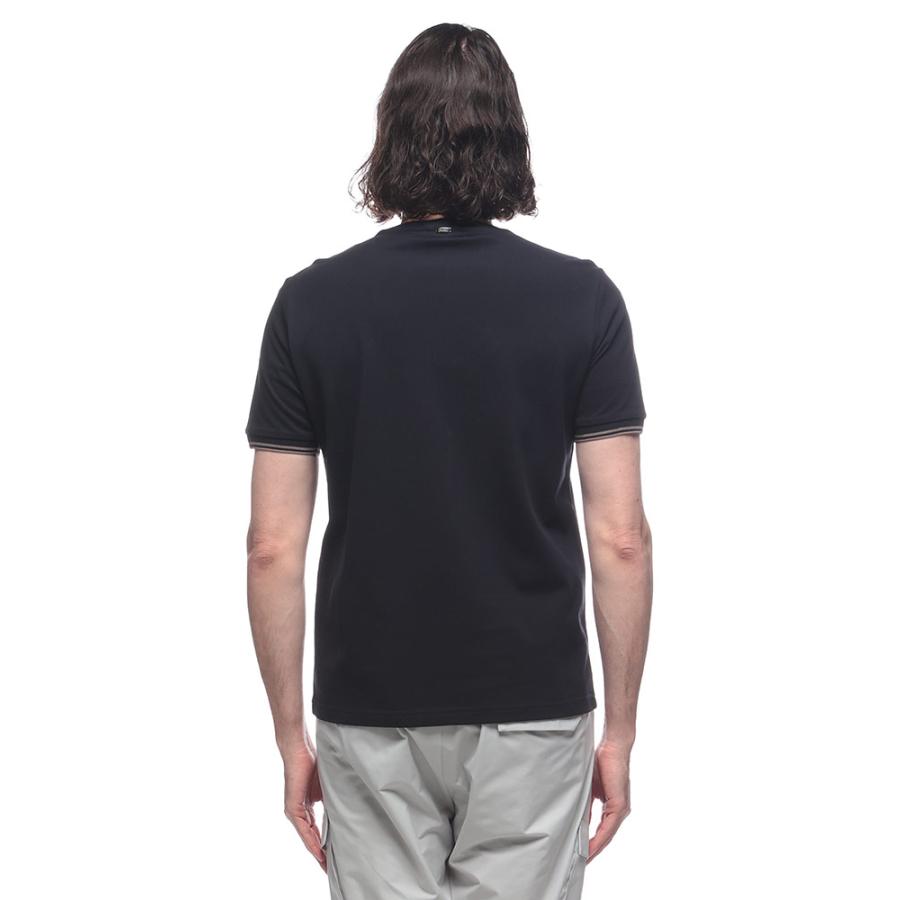 HERNO（ヘルノ） 半袖 Tシャツ メンズ 鹿の子 ワンポイント