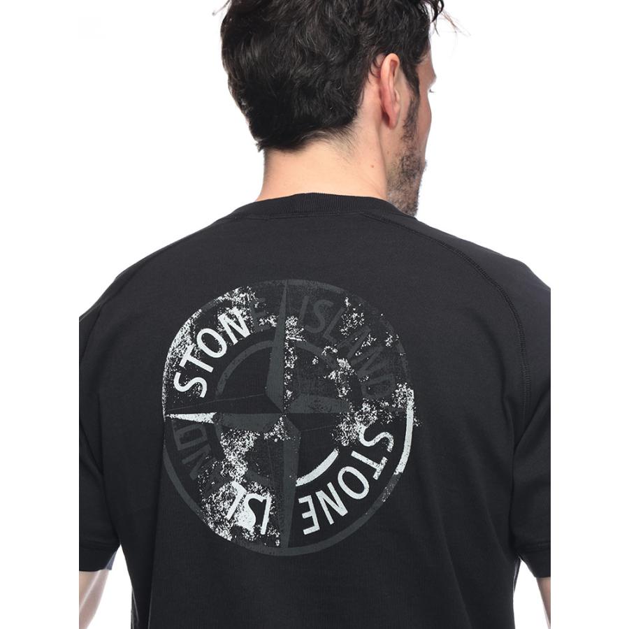 STONE ISLAND（ストーン アイランド） バックロゴ クルーネック 半袖 T