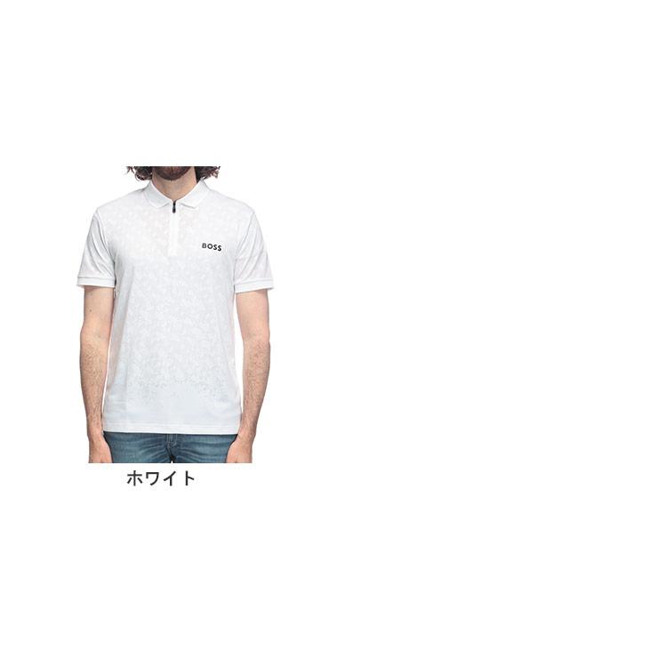 新品✨【HUGO BOSS】半袖ポロシャツ ピマコットン ホワイト L サイズ HUGO BOSS (ヒューゴボス) パイル ライン 半袖 ポロシャツ HB50469317