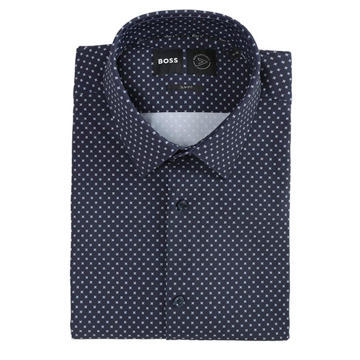 HUGO BOSS（ヒューゴ・ボス） 半袖 ドレスシャツ メンズ ストレッチ