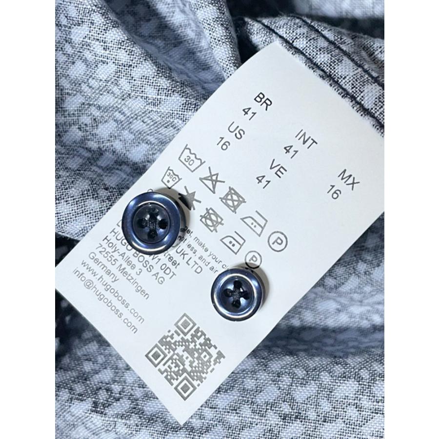 BOSS ライトグレー 長袖シャツ BOSS - Long-sleeved polo shirt in interlock cotton with logo
