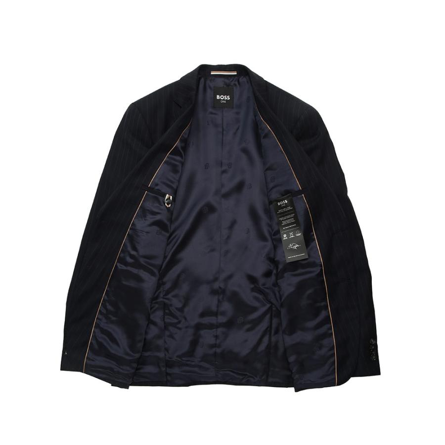 ヒューゴボス スーツ HUGO BOSS メンズ スリムフィット シングル二つ釦 ノータック ビジネススーツ GUABELLOストライプ SLIM FIT HBHG10272944の画像