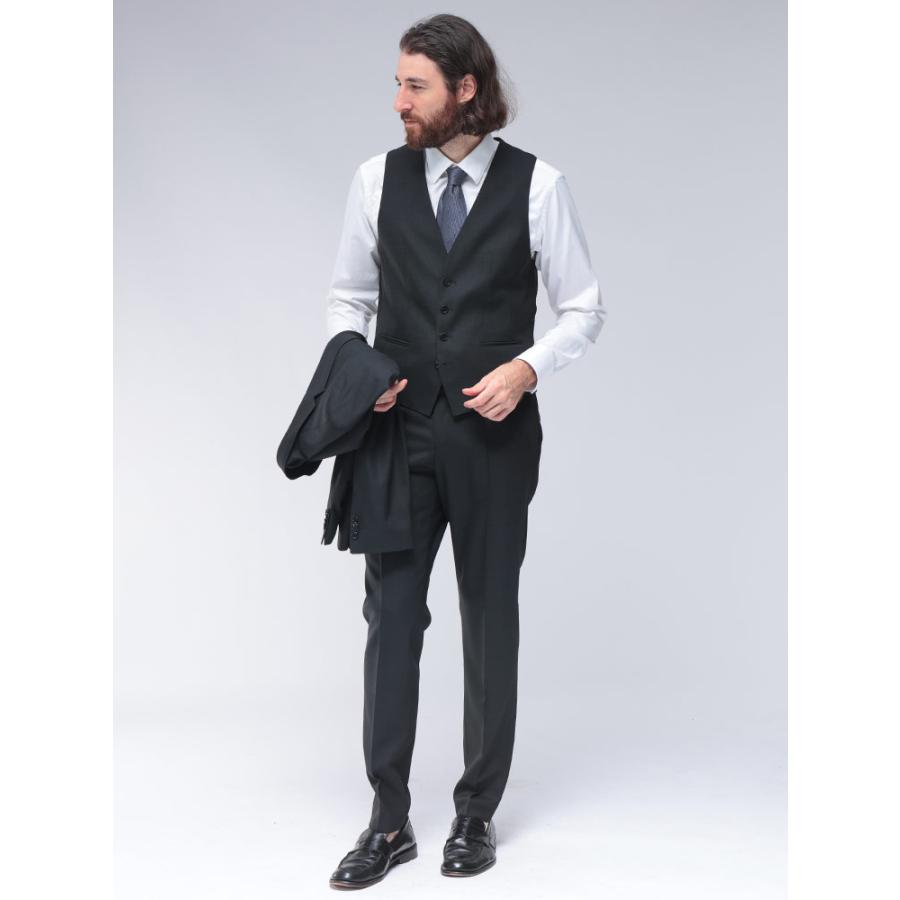 ヒューゴボス スーツ HUGO BOSS メンズ スリムフィット シングル二つ釦 ノータック スリーピース ビジネススーツ SLIM FIT HBHG10272865Pの画像