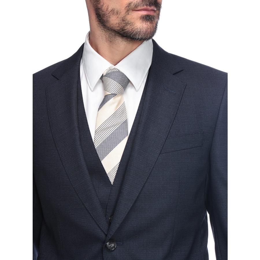 ヒューゴボス スーツ HUGO BOSS メンズ スリムフィット シングル二つ釦 ノータック スリーピース ビジネススーツ SLIM FIT HBHG10272865Pの画像