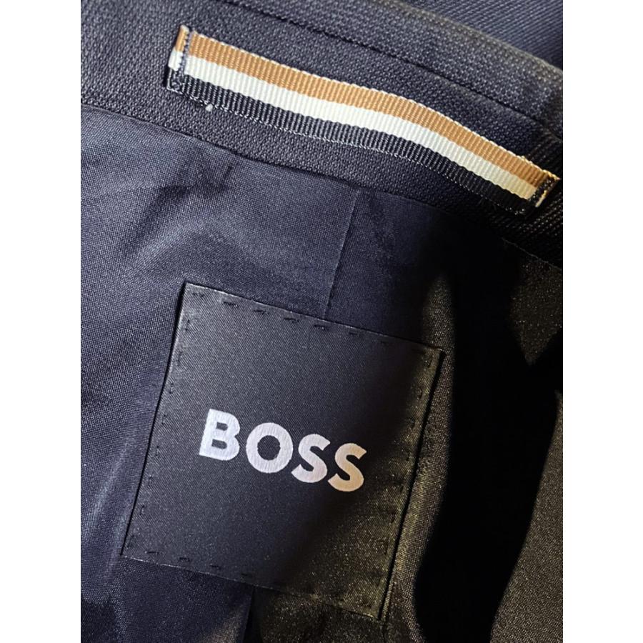 ヒューゴボス スーツ HUGO BOSS メンズ スリムフィット シングル二つ釦 ノータック ビジネススーツ TESSE Lanificio Biella HBHG10272913Pの画像