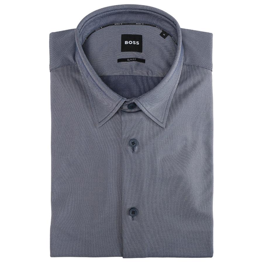 HUGO BOSS（ヒューゴ・ボス） シャツ 無地 長袖 ドレスシャツ SLIMFIT