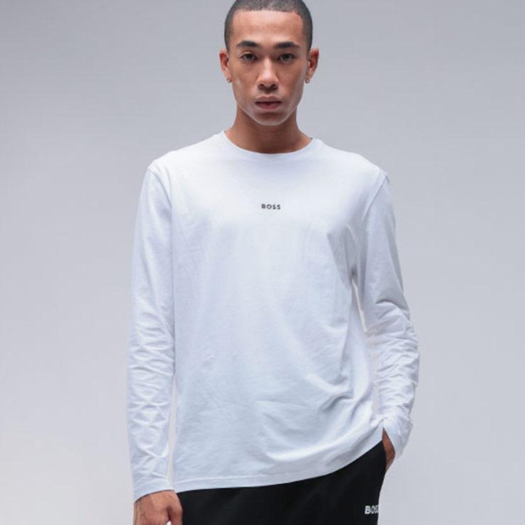 BOSS 長袖トレーニングシャツ Black BOSS Core Long Sleeve T-Shirt - JD Sports Global