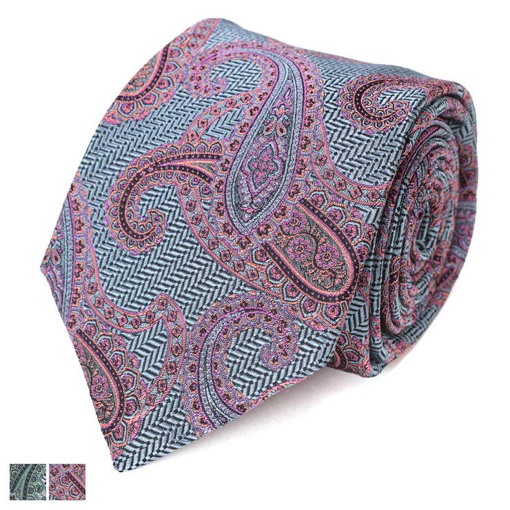 【極美品】ETRO ネクタイ 新品同様 ウール 超希少品 ペイズリー 本場 レア ETRO（エトロ） ネクタイ メンズ シルク100％ ペイズリー柄