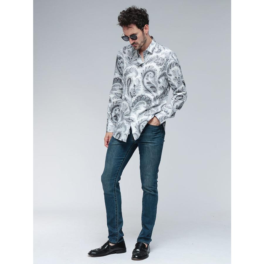 エトロ シャツ トップス ETRO コットン ペイズリー柄 長袖 シャツ ETMRIB0199SA5L1 メンズの画像