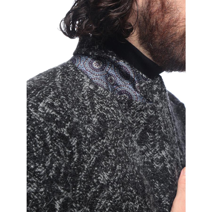 極美品ETRO エトロ ペイズリー柄 キャンバス ノーカラーコート サイズ40 極美品ETRO エトロ ペイズリー柄 キャンバス ノーカラーコート サイズ