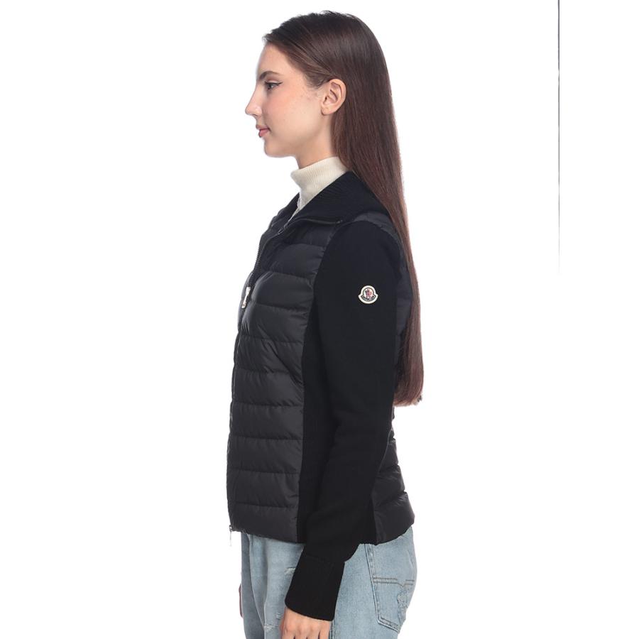 MONCLER モンクレール ニット切り替え フルジップ 襟付き ダウン