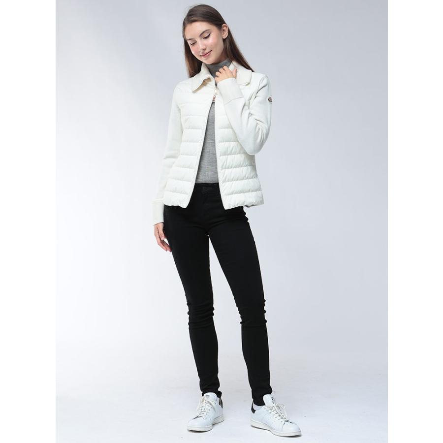 MONCLER モンクレール ニット切り替え フルジップ 襟付き ダウン