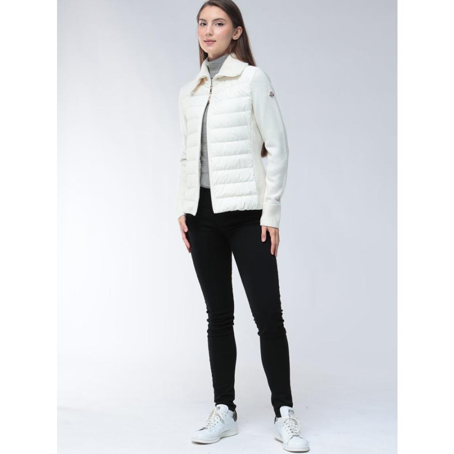 MONCLER モンクレール ニット切り替え フルジップ 襟付き ダウン