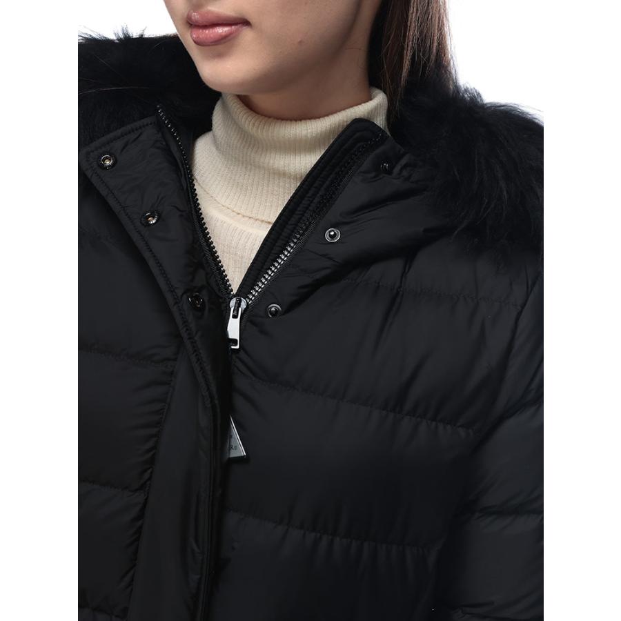 モンクレール ダウン アウター MONCLER レディース シープファー フルジップ ダウンコート MCLKHLOESSE5の画像