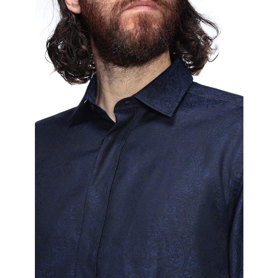 エトロ シャツ トップス ETRO メンズ ペイズリー ジャガード 長袖 シャツ 総柄 柄シャツ カジュアルシャツ ETMRIB2799TJ598の画像