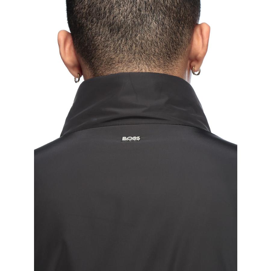 HUGO BOSS（ヒューゴ・ボス） ブルゾン メンズ ロゴ レザー 切り替え