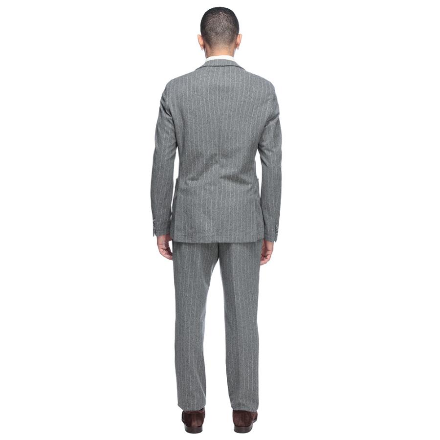 ヒューゴボス スーツ メンズ HUGO BOSS フランネルストライプ 2つボタン シングル メンズスーツ HBHP10274839の画像