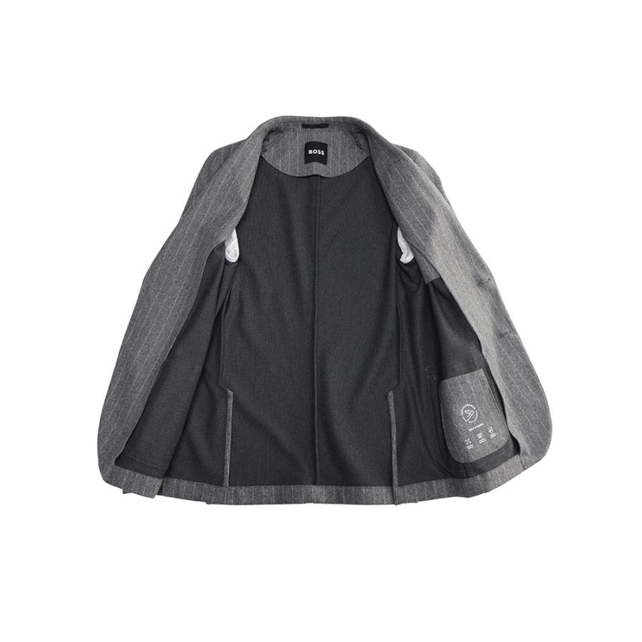 ヒューゴボス スーツ メンズ HUGO BOSS フランネルストライプ 2つボタン シングル メンズスーツ HBHP10274839の画像